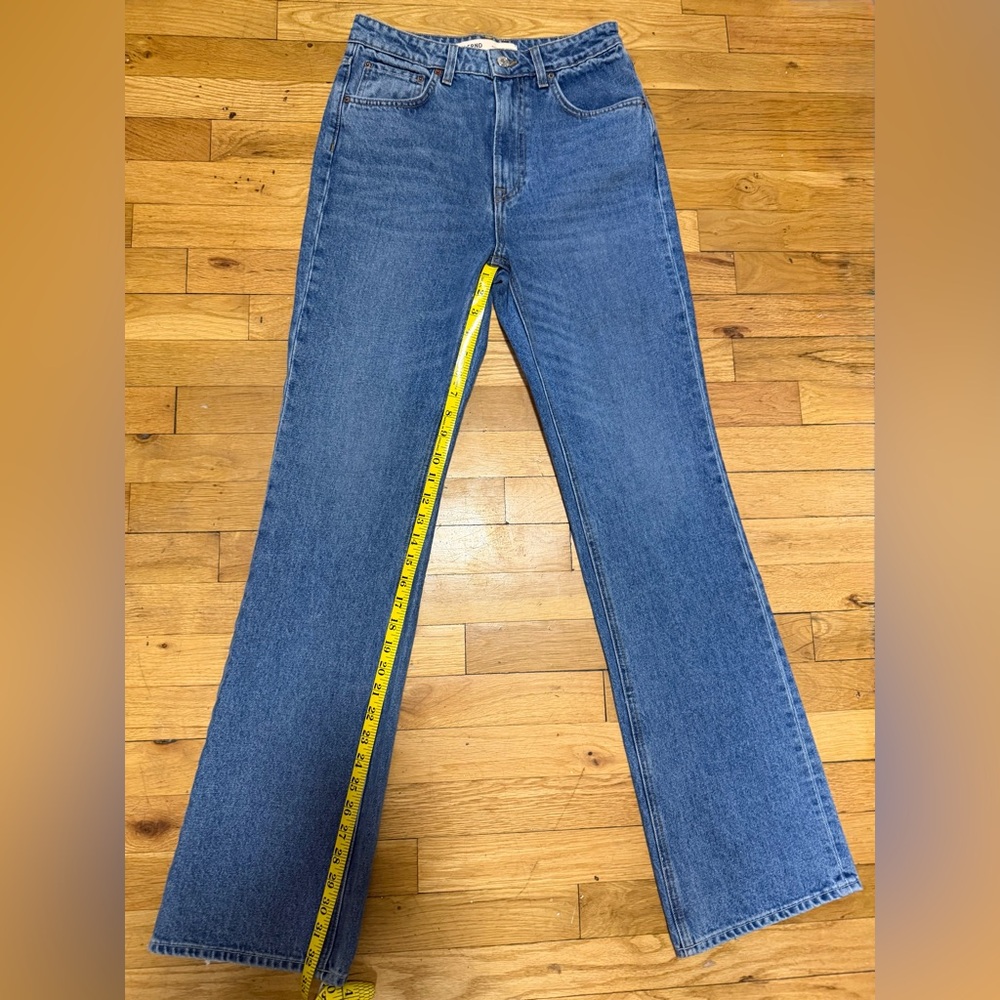 GRLFRND The Melanie High Rise Boot Cut in Lovers Lane (EUC) - Picture 11 of 16